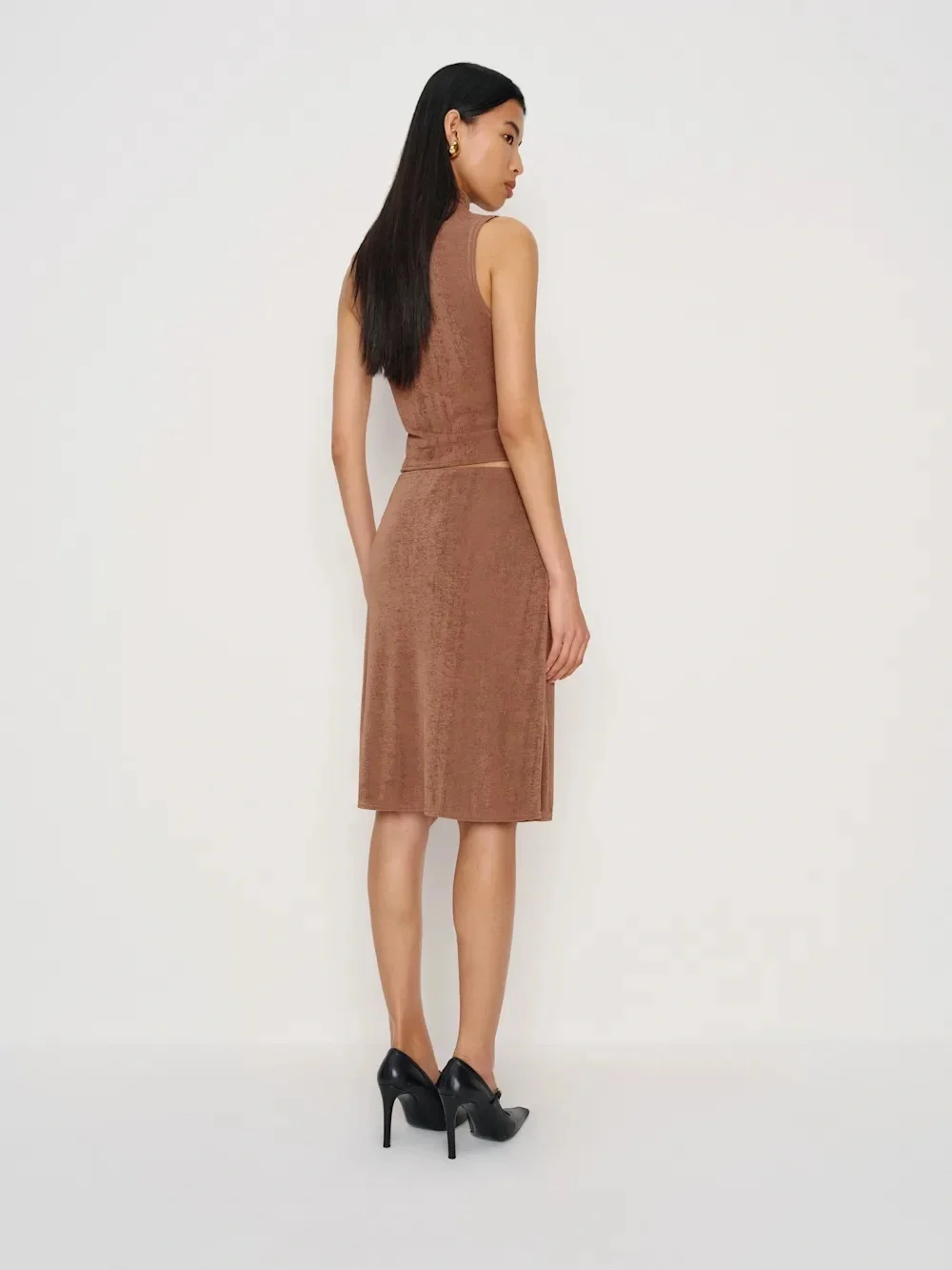 Reformation Shaye Knit Two Piece - Sand